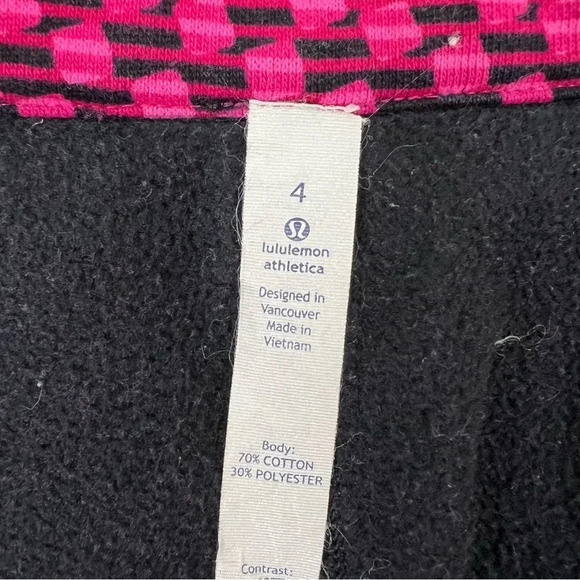 Lululemon Radiant Zip Up Jacket Berry Rumble pink & black print Size 4 - Picture 7 of 9
